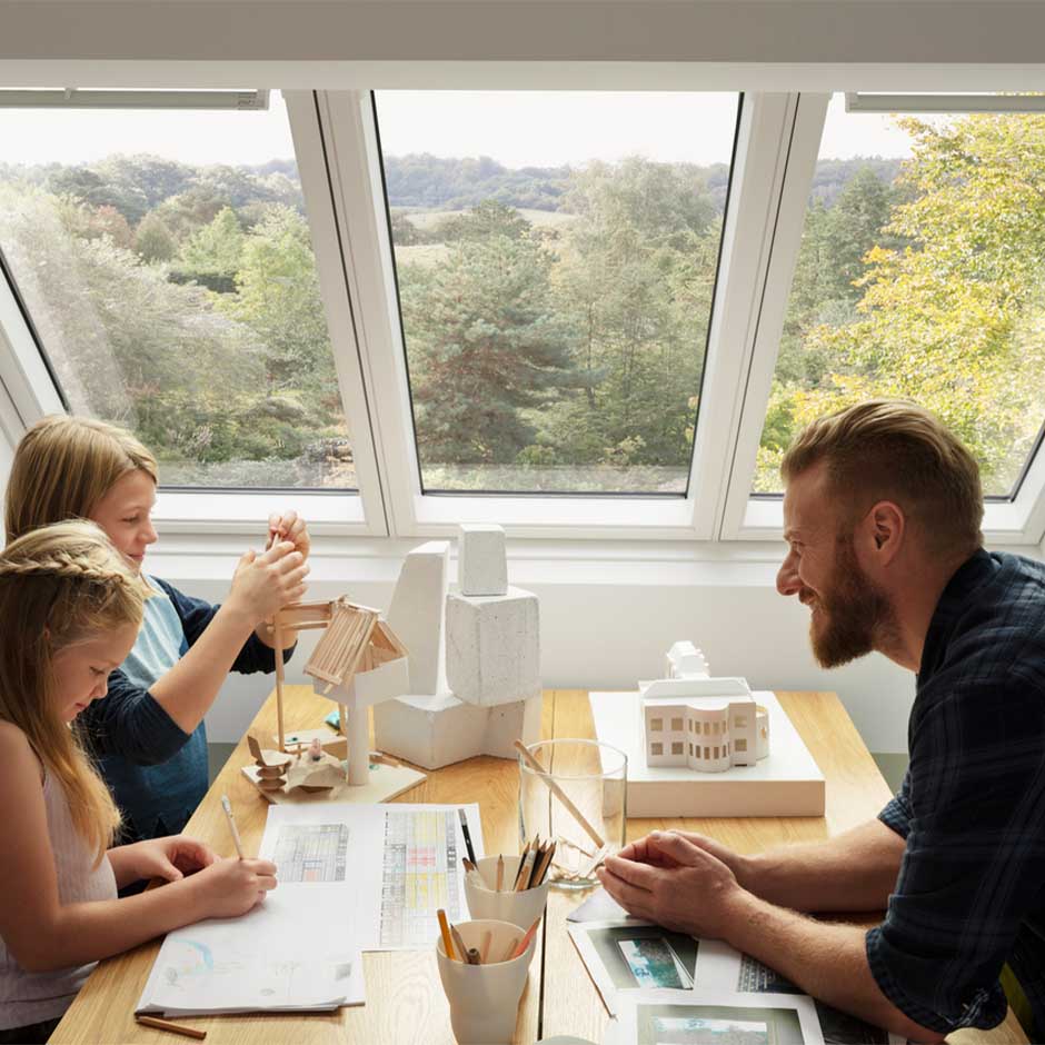 Vgrajena okna z obrobo 3 v 1